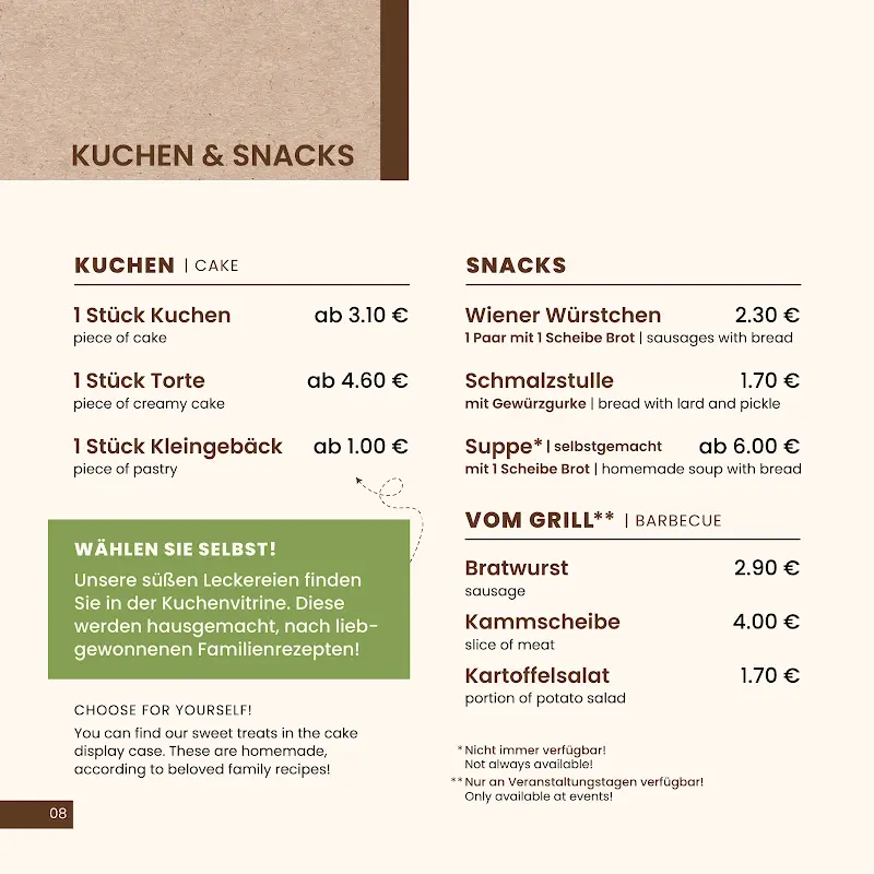Menu_Café ZEITLOS_Fürstenberg/Havel_immagine_3