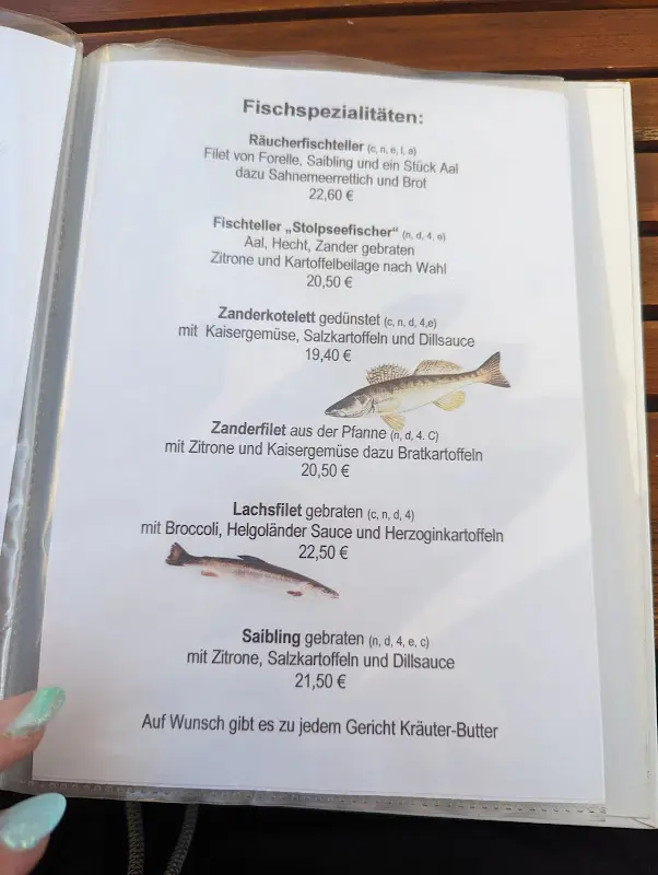 Menu_Fischgaststätte Zum Stolpseefischer_Fürstenberg/Havel_immagine_3