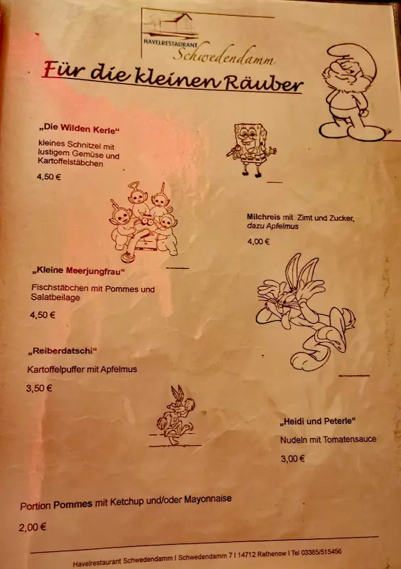 Menu_Havelrestaurant Schwedendamm_Rathenow_immagine_4