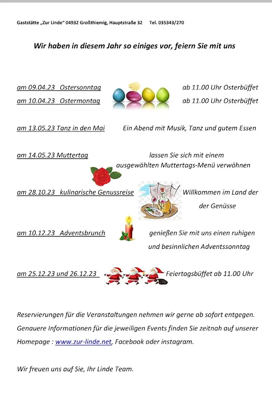 Menu_Gaststätte Zur Linde_Großthiemig_immagine_2