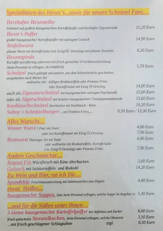 Menu_Sohny's Hexenhaus_Großbeeren_image_1