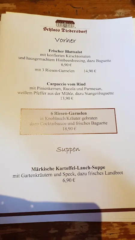 Menu_Restaurant Pferdestall Schloss Diedersdorf_Großbeeren_immagine_3