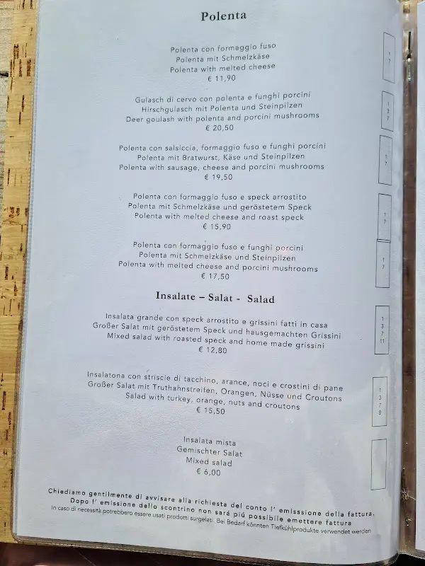Menu_Almgasthof Mont Seuc_Italy_immagine_1