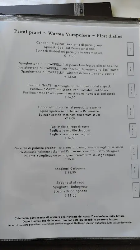 Menu_Almgasthof Mont Seuc_Italy_immagine_4