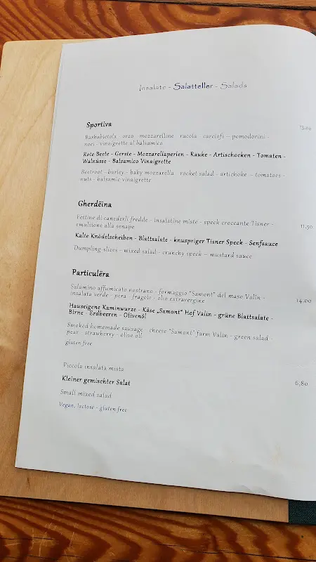 Menu_Baita Ciampac Hütte_Italy_image_2