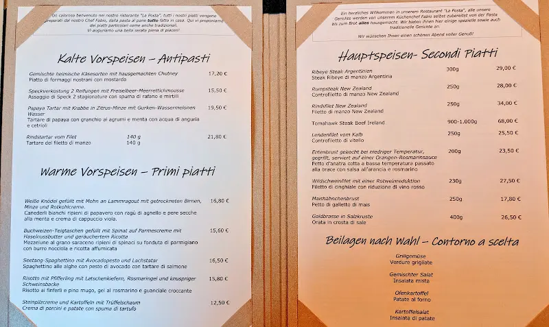 Menu_Restaurant La Posta_Italy_image_1