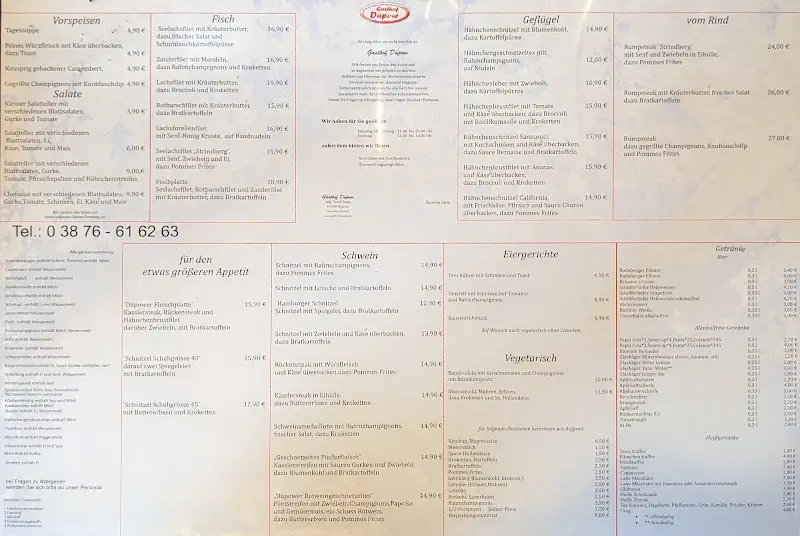 Menu_Gasthof Düpow, Restaurant und Eismanufaktur_Perleberg_immagine_1