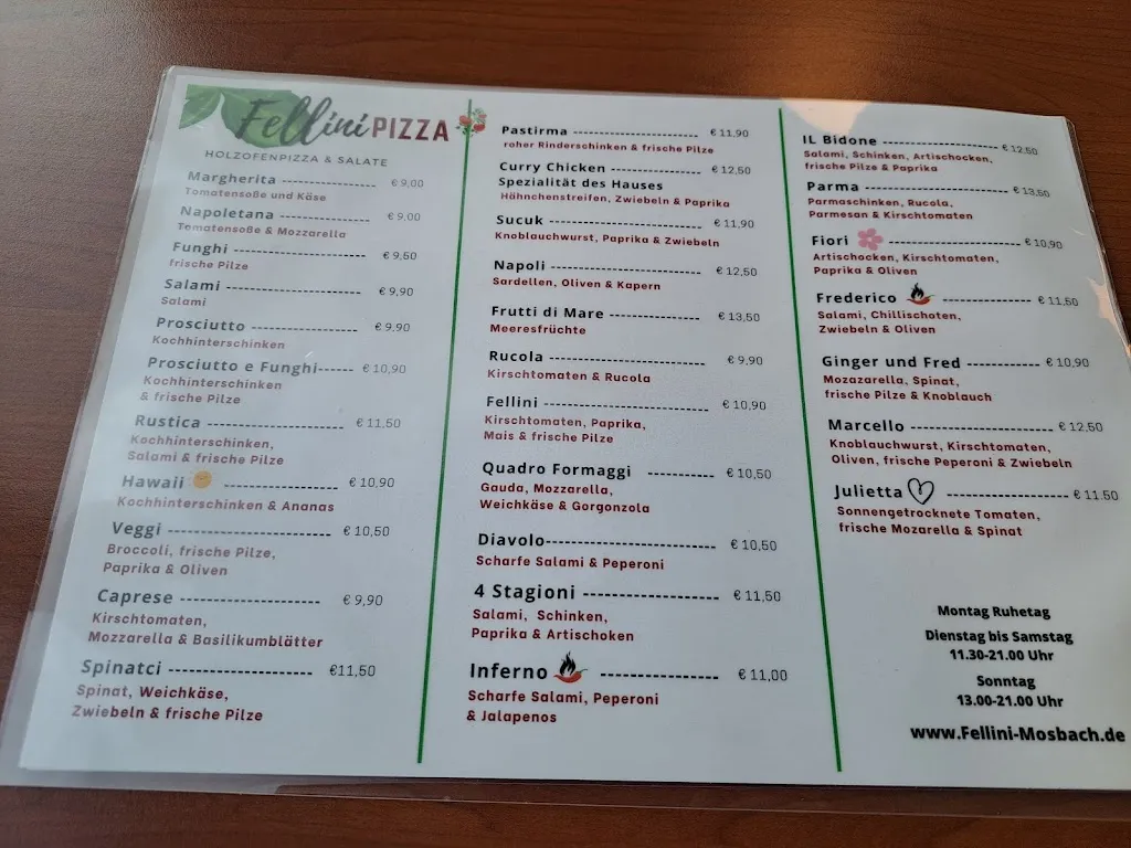 Menu_Fellini Holzofenpizza & Salate_Mosbach_immagine_1