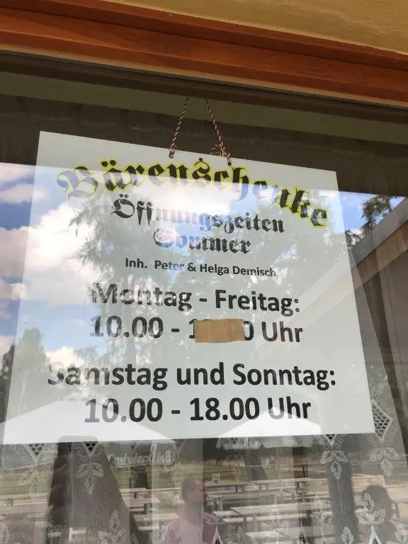 Menu_Bärenschänke Tierpark Hirschfeld_Hirschfeld_immagine_2