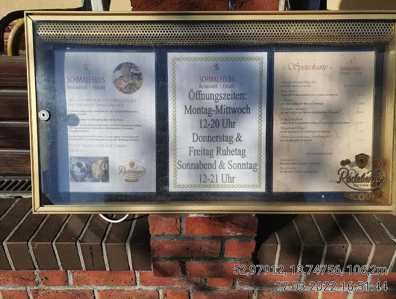 Menu_Schmalfelds - Restaurant, Eiscafé_Joachimsthal_image_4