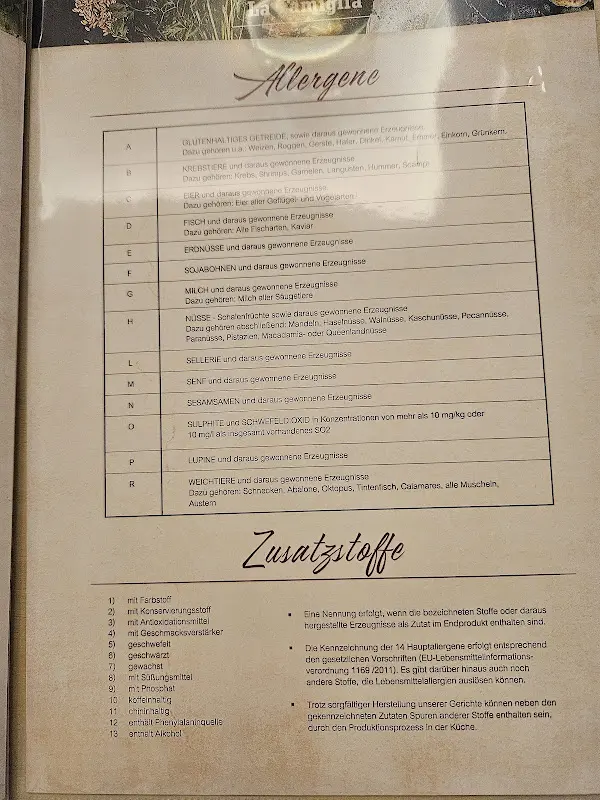 Menu_Italienisches Restaurant - LA FAMIGLIA_Guben_immagine_1