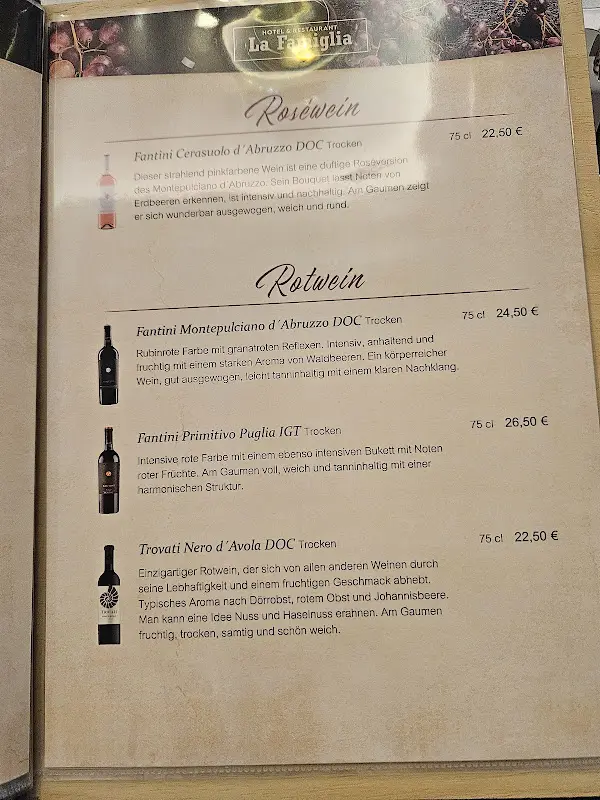 Menu_Italienisches Restaurant - LA FAMIGLIA_Guben_immagine_4