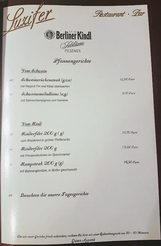 Menu_Restaurant-Pension Luzifer Guben / 35 Euro_Guben_immagine_4