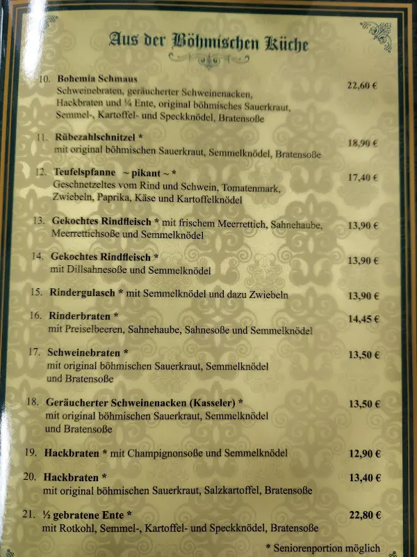 Menu_Böhmischer Rasthof & Pension_Kolkwitz_image_2