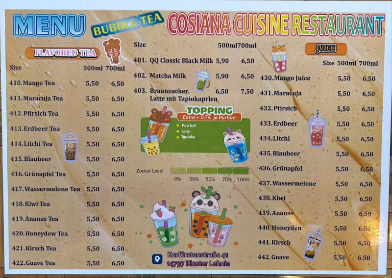 Menu_Cosiana Cuisine_Lehnin_imagen_1