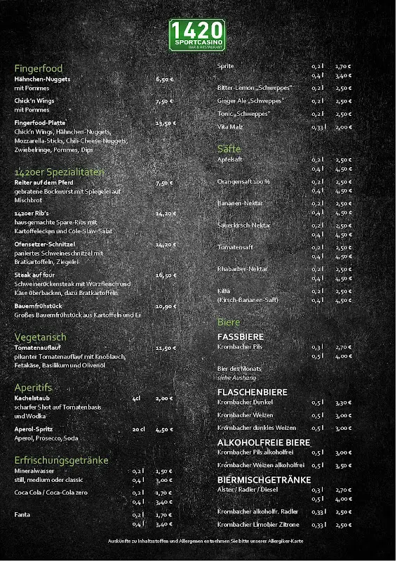 Menu_Sportcasino 1420_Velten_immagine_4