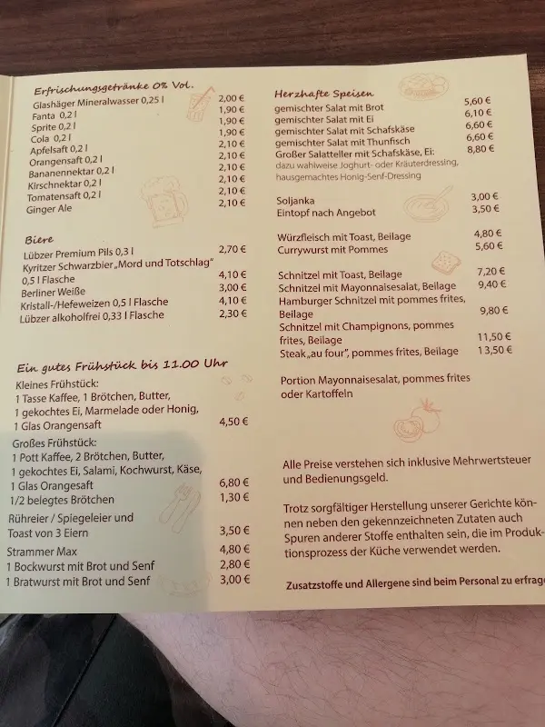 Menu_Café Schröder_Kyritz_immagine_2