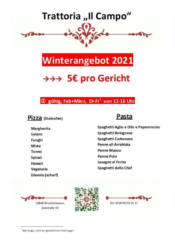Menu_Trattoria Il Campo_Wusterhausen/Dosse_immagine_2