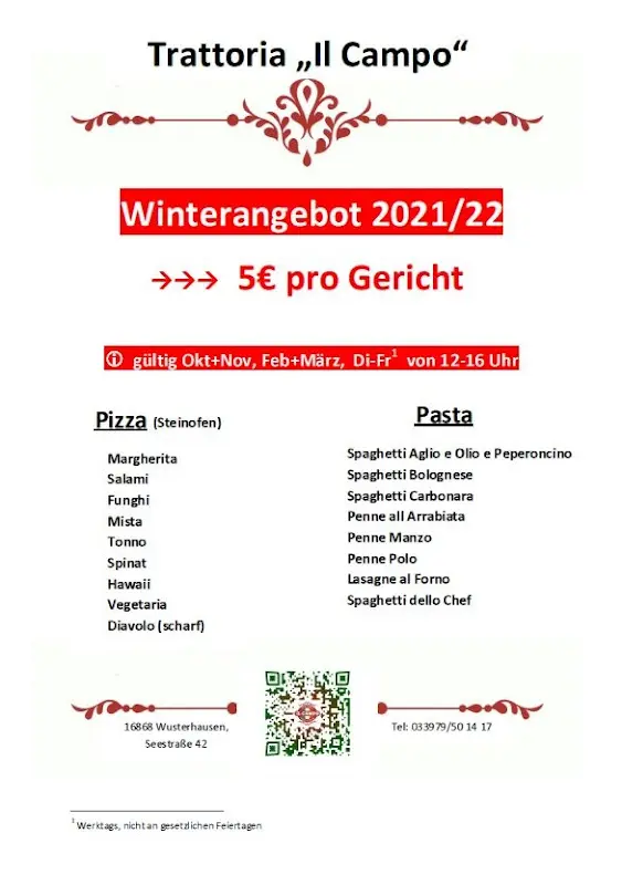 Menu_Trattoria Il Campo_Wusterhausen/Dosse_immagine_3