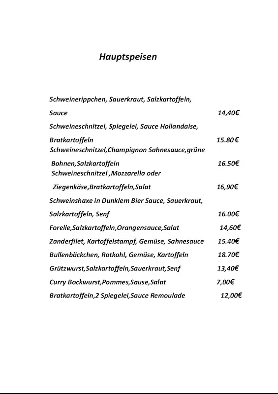 Menu_Gaststätte Zur Weiche_Luckau_image_2