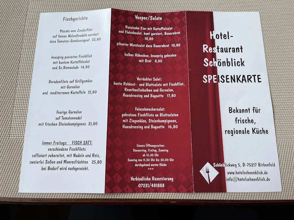 Menü_Hotel-Restaurant Schönblick - Petra Schmidt_Birkenfeld_Bild_1