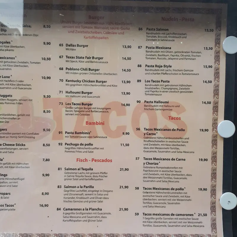 Menu_Los Tacos Restaurant_Wusterhausen_immagine_2