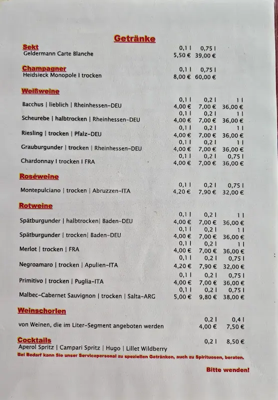 Menu_Villa am See - Klubhaus & Hafen_Wildau_immagine_1