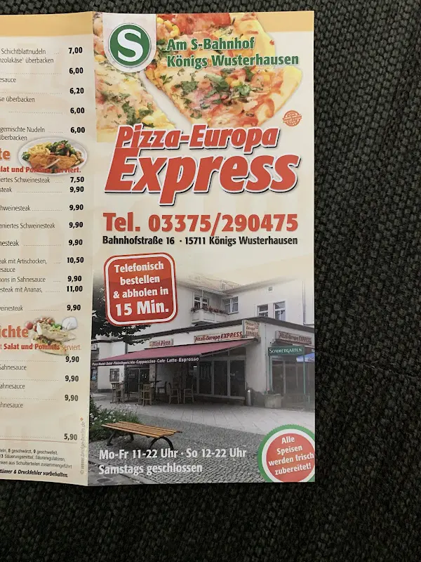 Menu_Pizza Europa Express KW_Wusterhausen_imagen_2