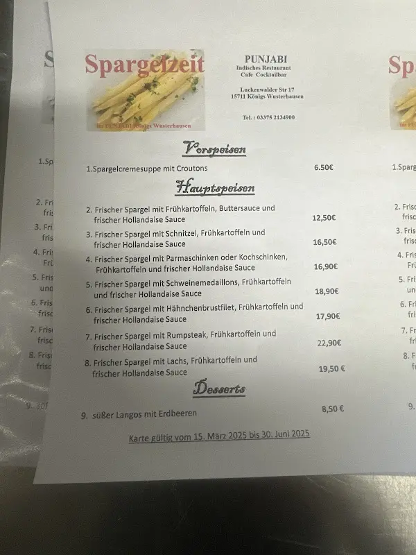 Menu_Punjabi Indisches Restaurant_Wusterhausen_image_1