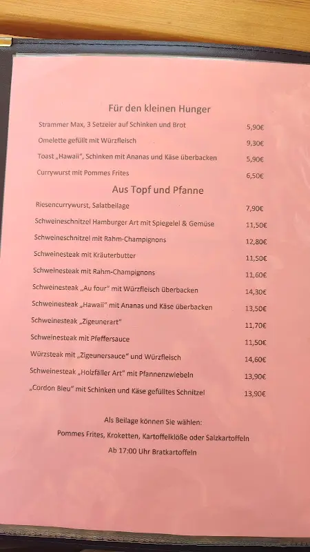 Menu_Gaststätte Zum Goldenen Anker_Marienwerder_immagine_2