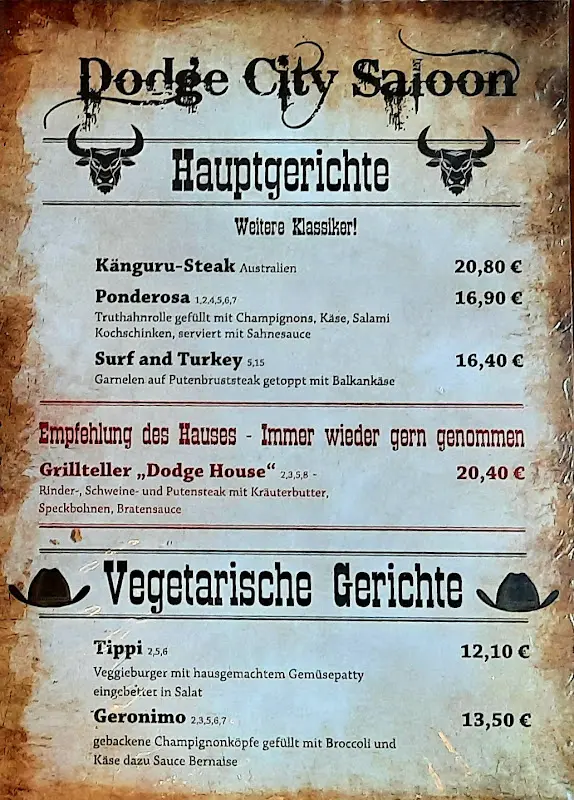 Menu_Dodge City Saloon_(Spreewald)_image_1