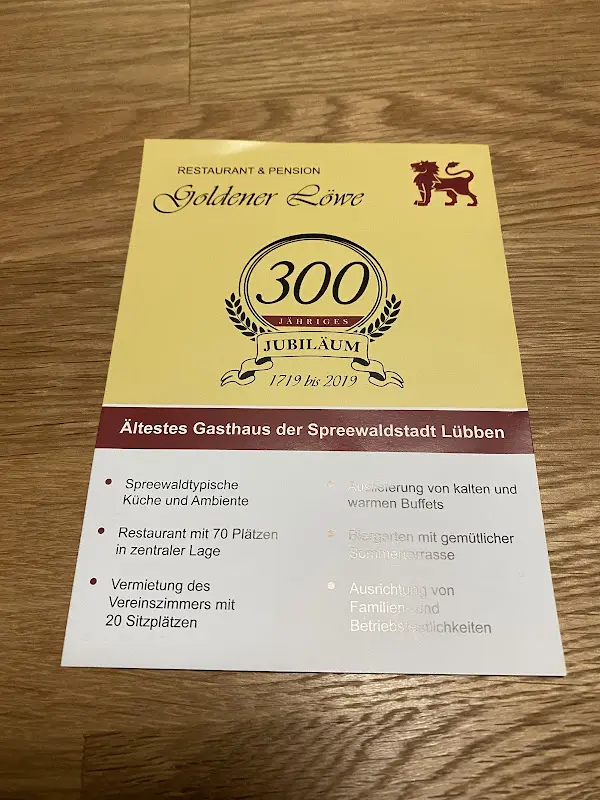 Menu_Restaurant & Pension Goldener Löwe_(Spreewald)_image_4