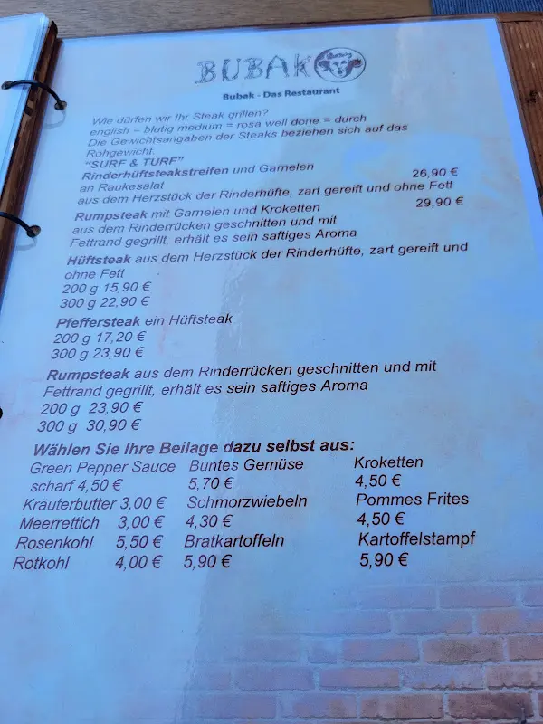 Menu_Spreewaldrestaurant BUBAK_(Spreewald)_immagine_2