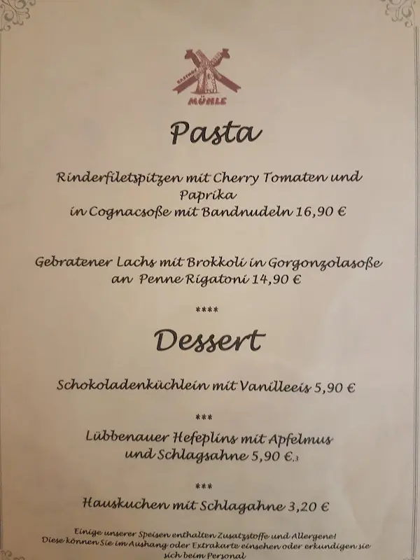 Menu_Gasthof Mühle_Lübbenau/Spreewald_image_4