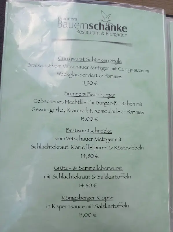 Menu_Brenner´S Bauernschänke_Lübbenau/Spreewald_image_2