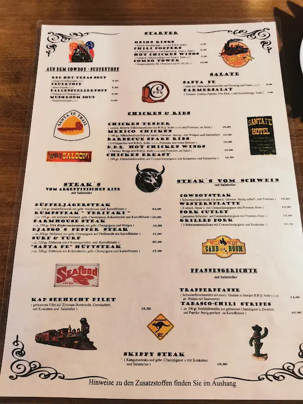 Menu_Steakhaus Santa Fe_Lübbenau/Spreewald_image_2
