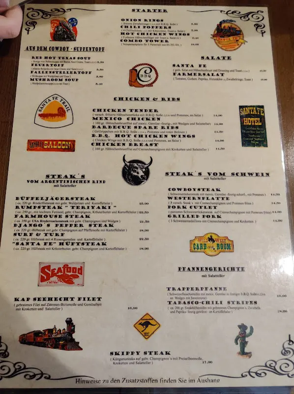 Menu_Steakhaus Santa Fe_Lübbenau/Spreewald_image_4