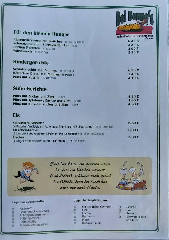 Menu_Bei Benno's_Lübbenau/Spreewald_image_2