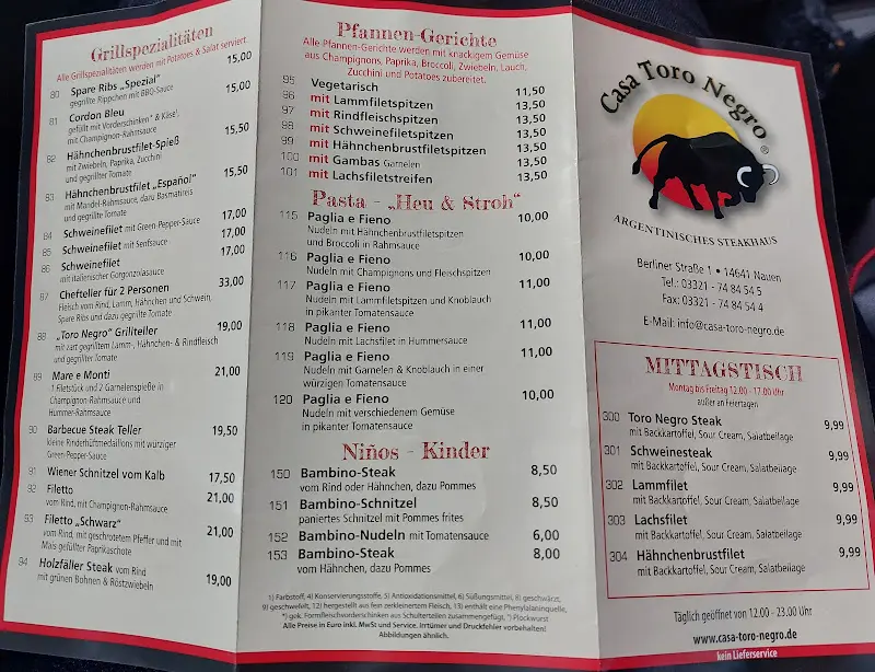Menu_Casa Toro Negro Nauen_Nauen_immagine_2