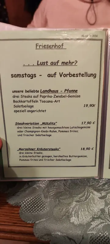 Menu_Landgasthaus & Pension Friesenhof_Nennhausen_image_2