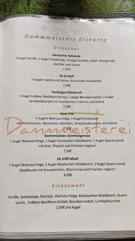 Menu_Restaurant Dammmeisterei Zollbrücke_Oderaue_immagine_1
