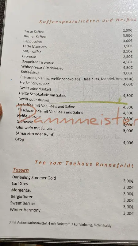 Menu_Restaurant Dammmeisterei Zollbrücke_Oderaue_immagine_4