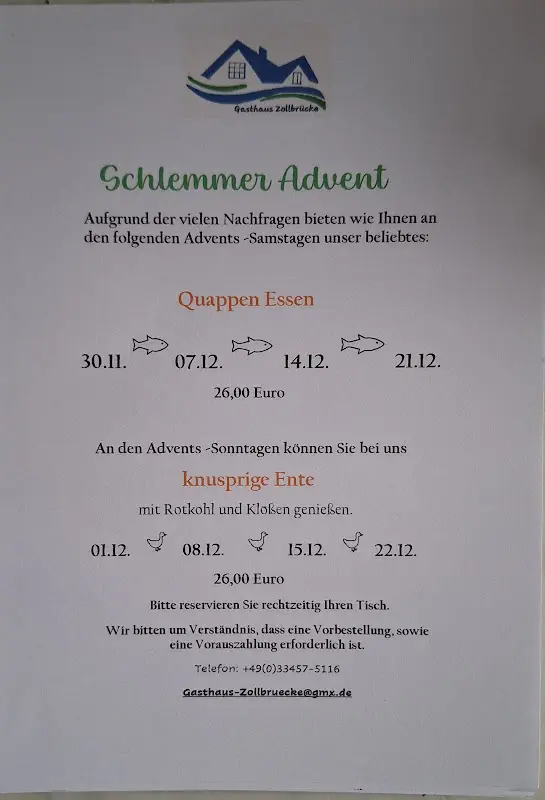 Menu_Gasthaus Zollbrücke_Oderaue_immagine_1