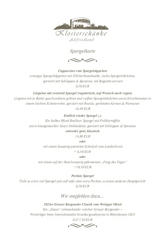 Menu_Klosterschänke Altfriedland_Neuhardenberg_immagine_2