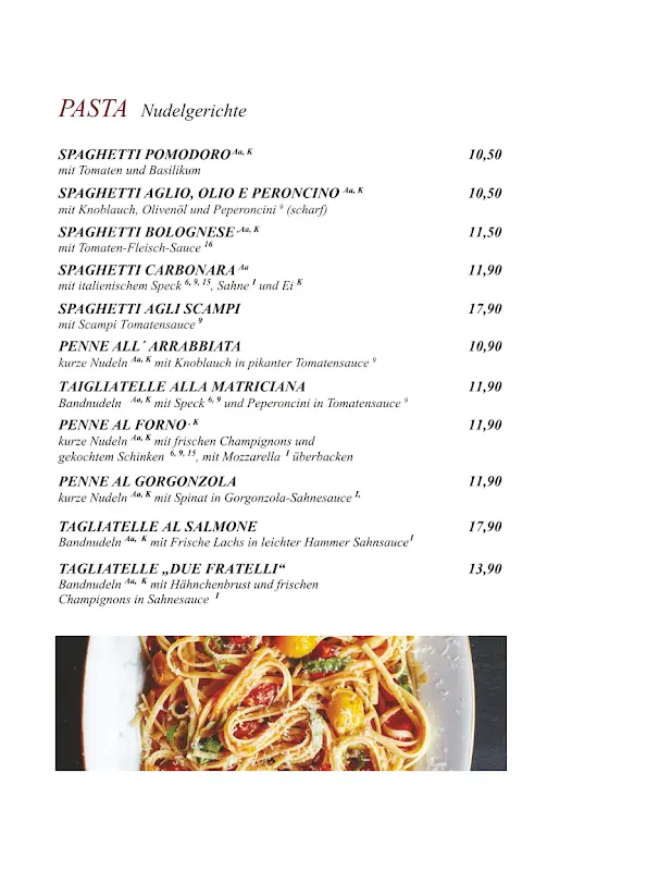 Menu_Trattoria Due Fratelli_Berlin_image_1