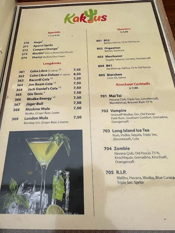 Menu_Restaurant Kaktus_Berlin_image_1