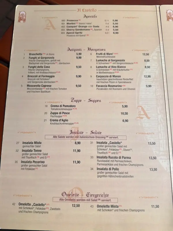 Hotel und Restaurant Il Castello restaurant in Berlin