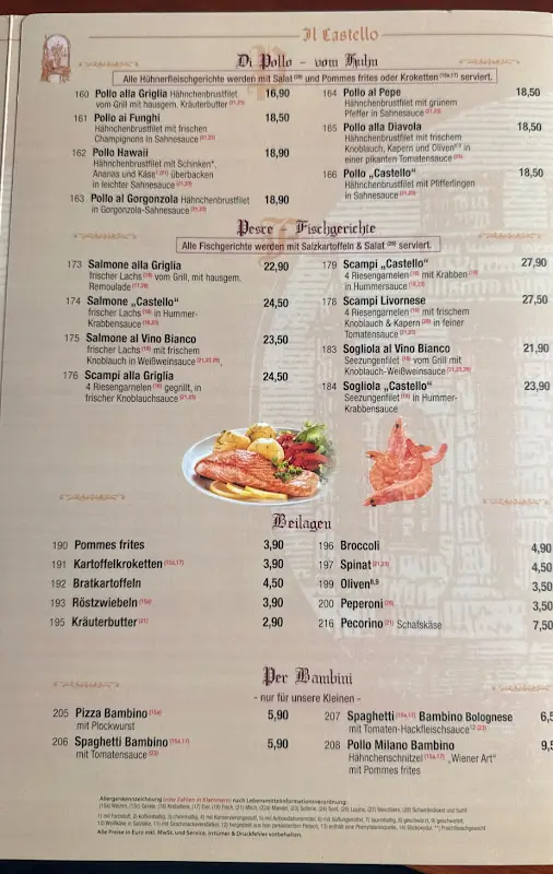 Menu_Hotel und Restaurant Il Castello_Berlin_image_3