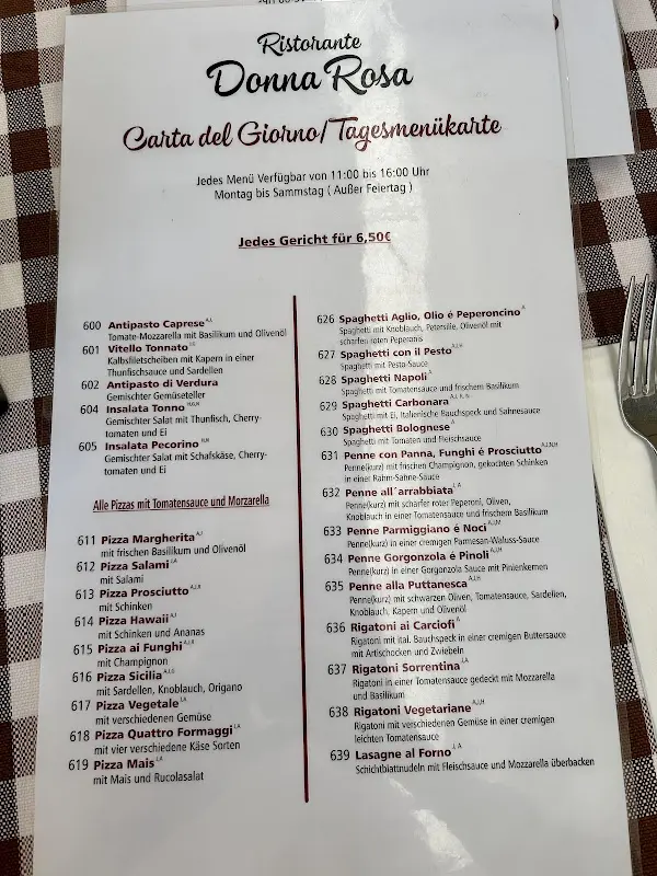 Menu_Donna Rosa_Oranienburg_image_1