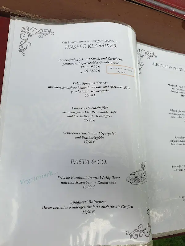 Menu_Gasthaus Zum Seddiner See_Michendorf_image_1